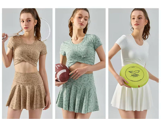 Conjunto Deportivo Estampado Leopardo para Mujer (2 piezas)