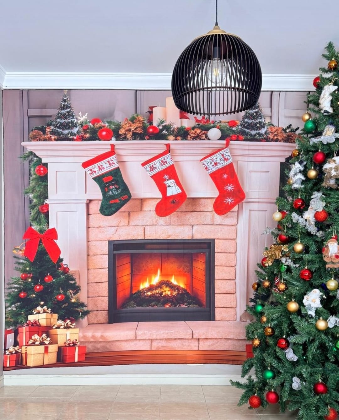 Telón de Navidad Pared 2.50 mts x 2.00 mts