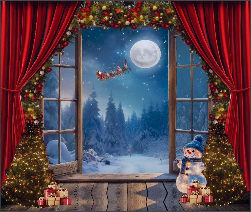 Telón de Navidad Pared 2.50 mts x 2.00 mts