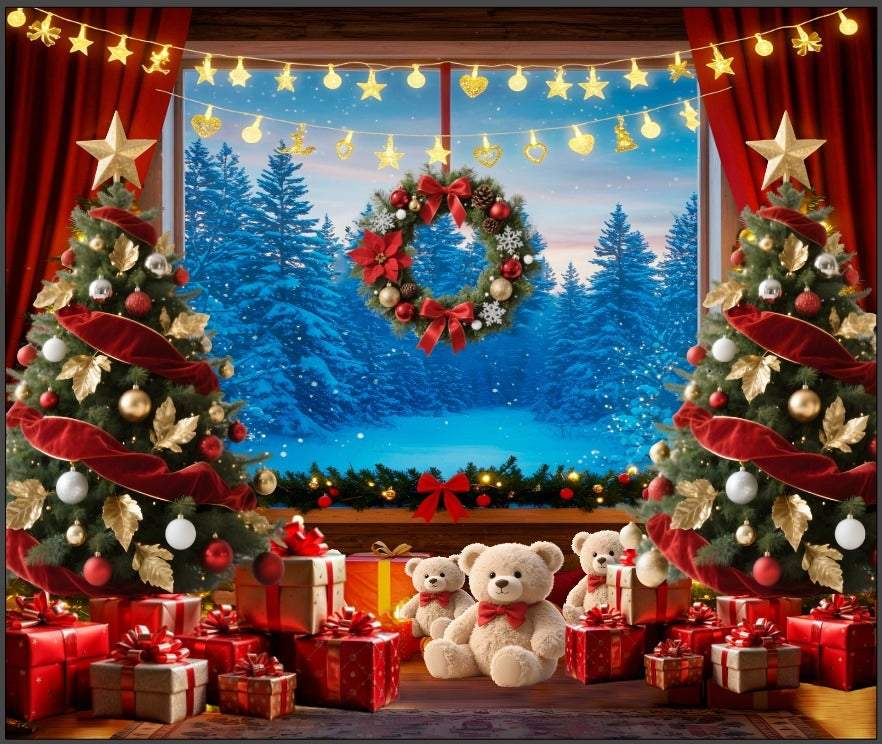 Telón de Navidad Pared 2.50 mts x 2.00 mts